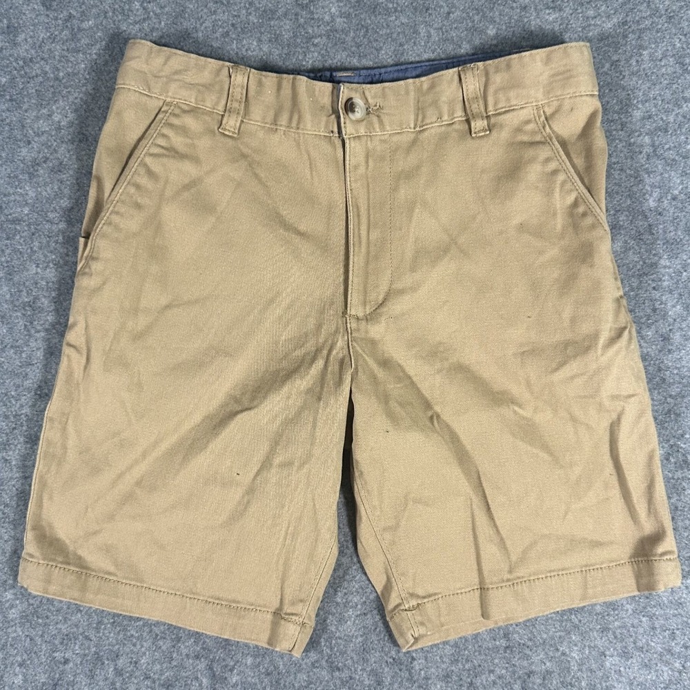 Wonder Nation Chino Shorts 10 Husky Khaki Cotton Twill‎ School Uniform